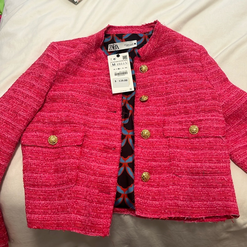 NWT Zara Pink Blazer